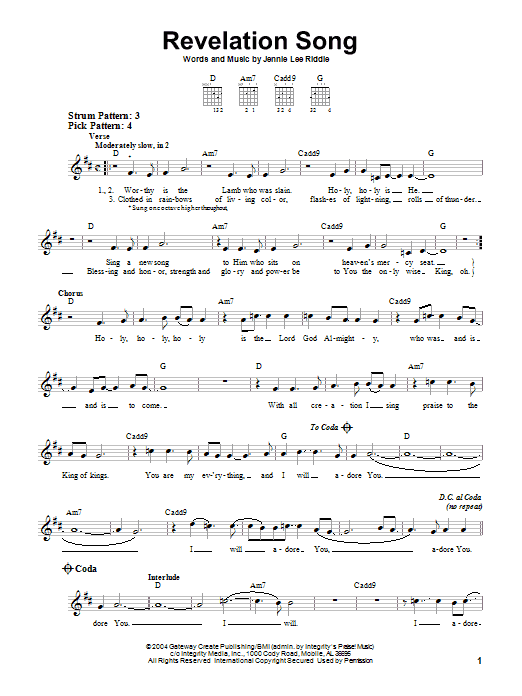 printable lyrics to revelation song