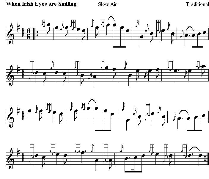 printable lyrics when irish eyes are smiling
