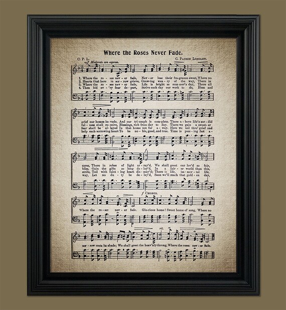 printable lyrics where the roses never fade