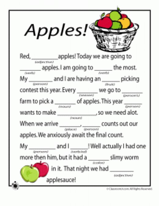 printable mad libs about teachers