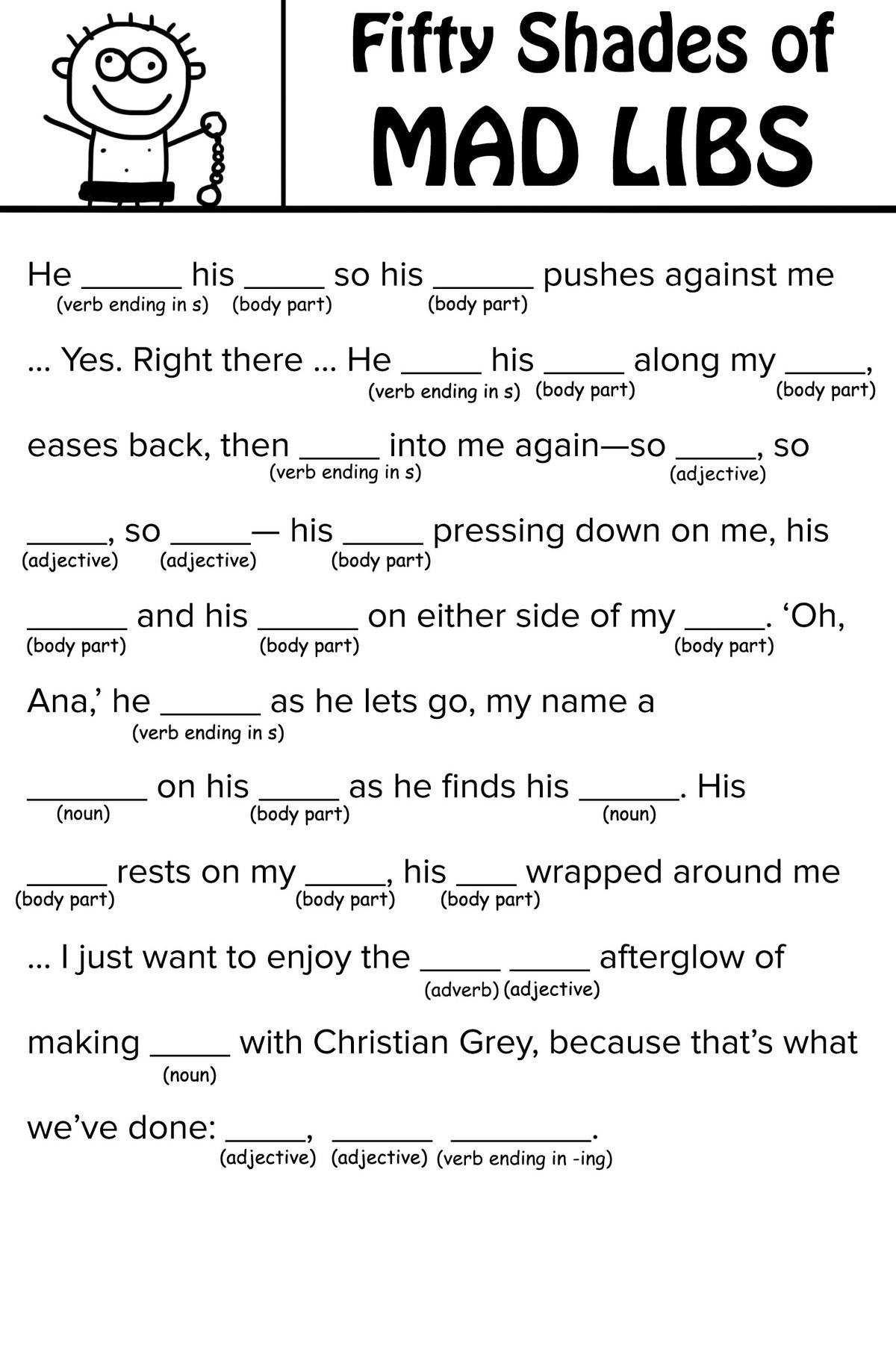 printable mad libs for elderly