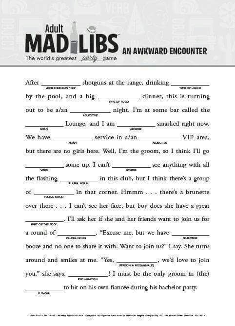 printable mad libs for elderly
