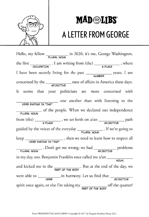 Mad Libs Printables and Activities | Brightly