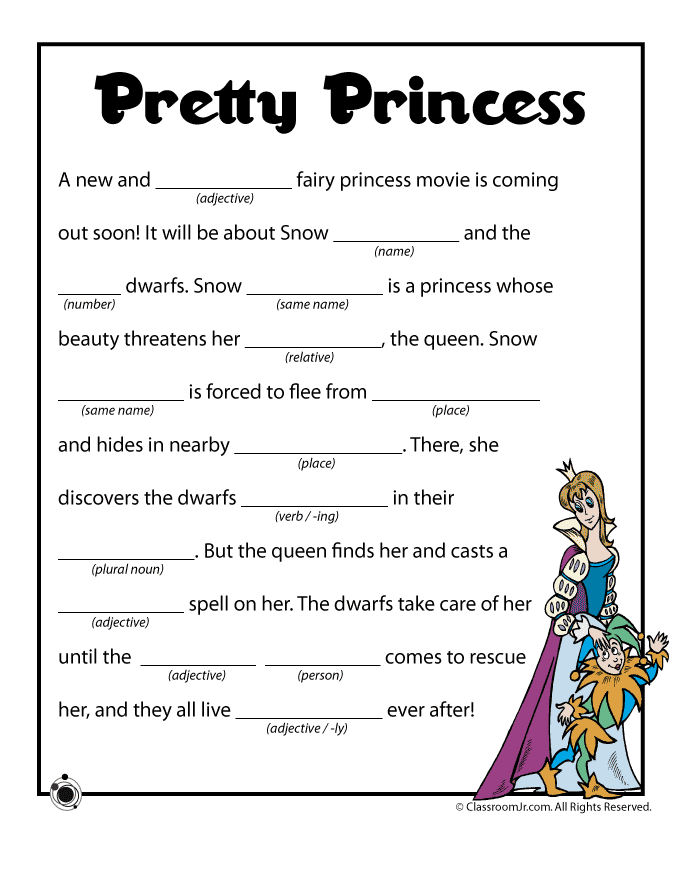 printable mad libs for esl students