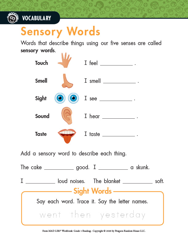 printable mad libs for fourth graders
