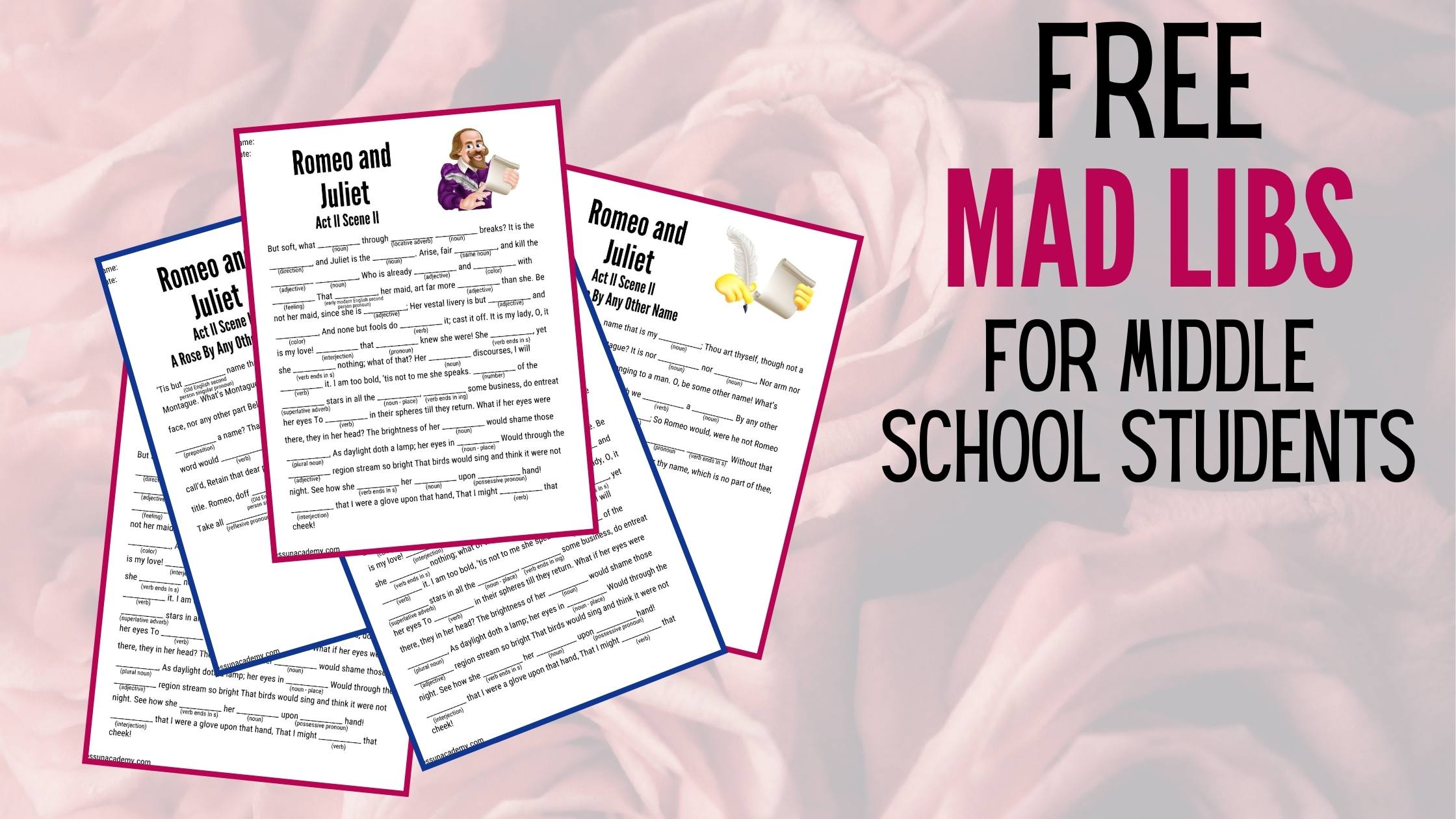 printable mad libs for middle school students