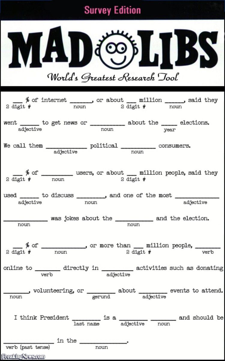 printable mad libs generator