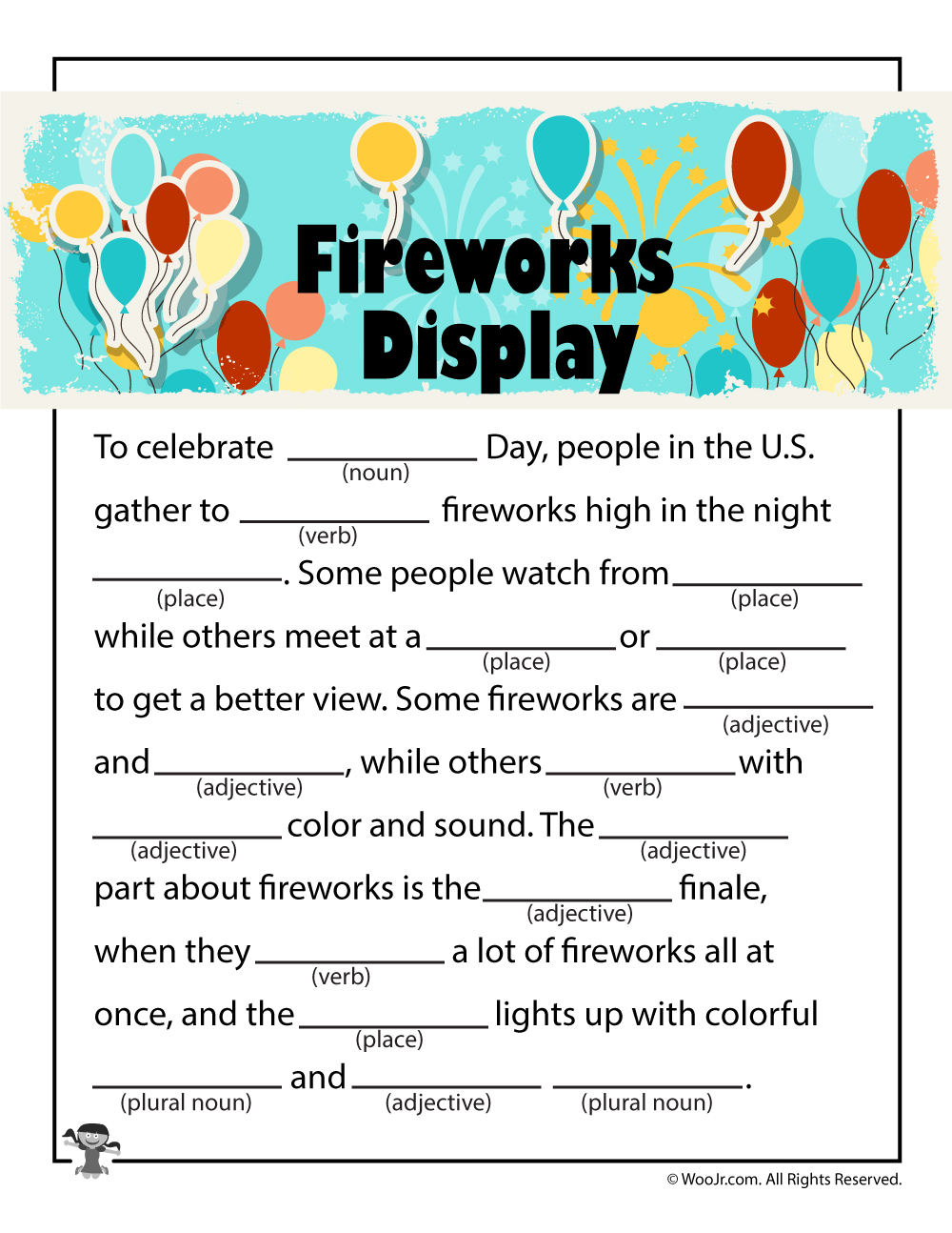 Printable 4th of July Ad Libs for Kids | Woo! Jr. Kids Activities ...