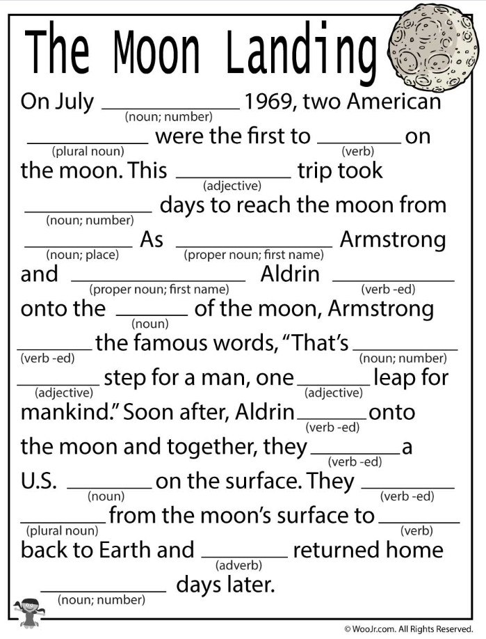 printable mad libs online