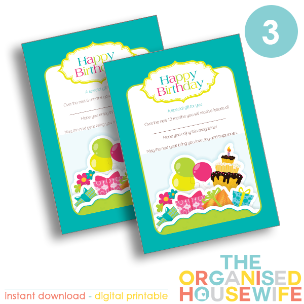 printable magazine subscription gift cards