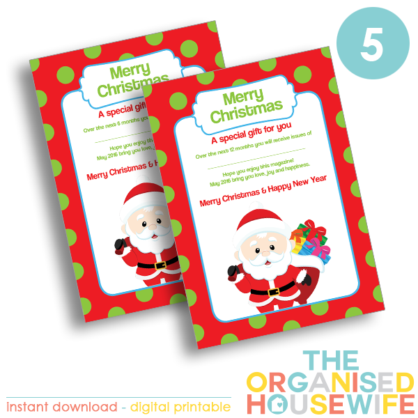 Magazine Subscription + Gift Certificate - The Organised Housewife
