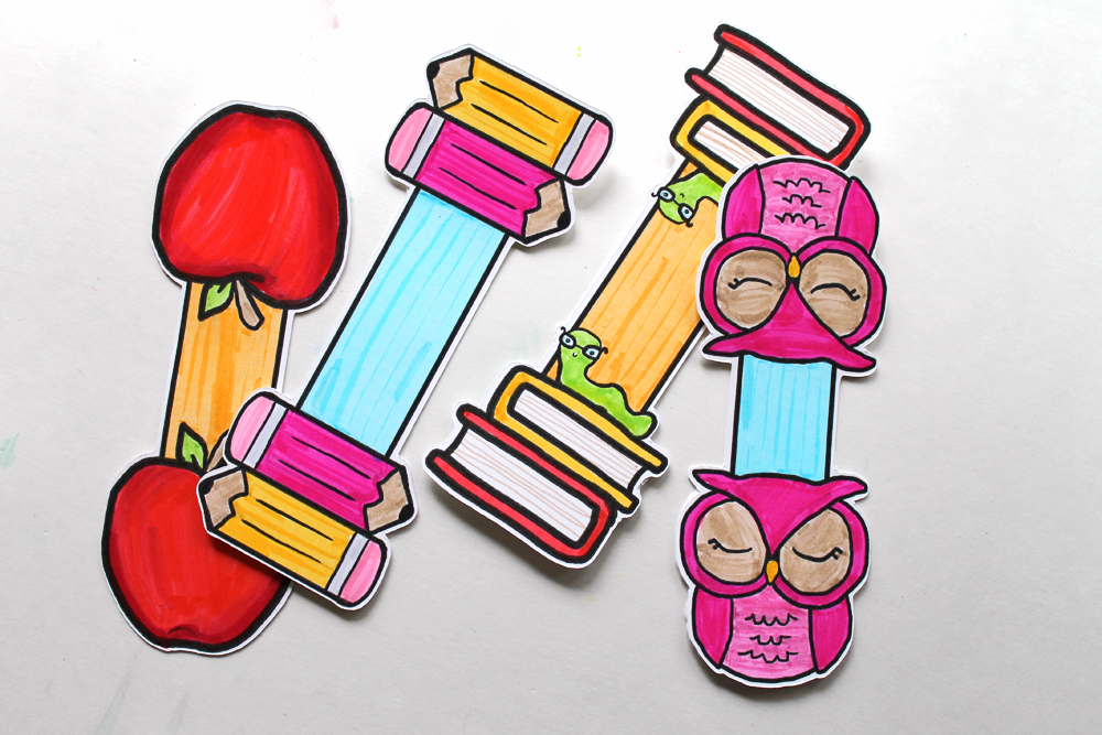Free Printable Bookmarks to Color for Teacher Appreciation Day ...