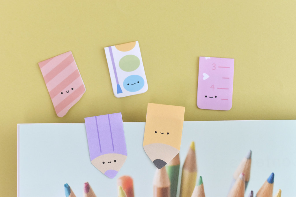 Wild Olive: printable // kawaii stationery magnetic bookmarks