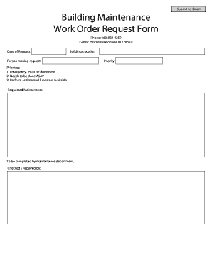 Maintenance Request Form Template - Fill Online, Printable ...