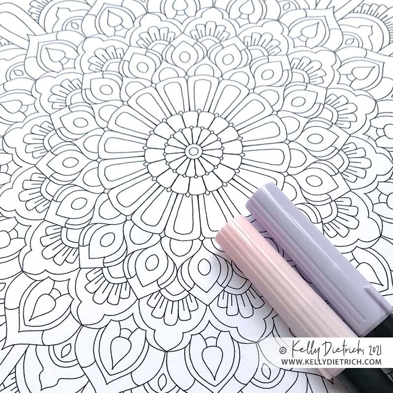 March Free Printable Mandala Coloring Page — Kelly Dietrich ...