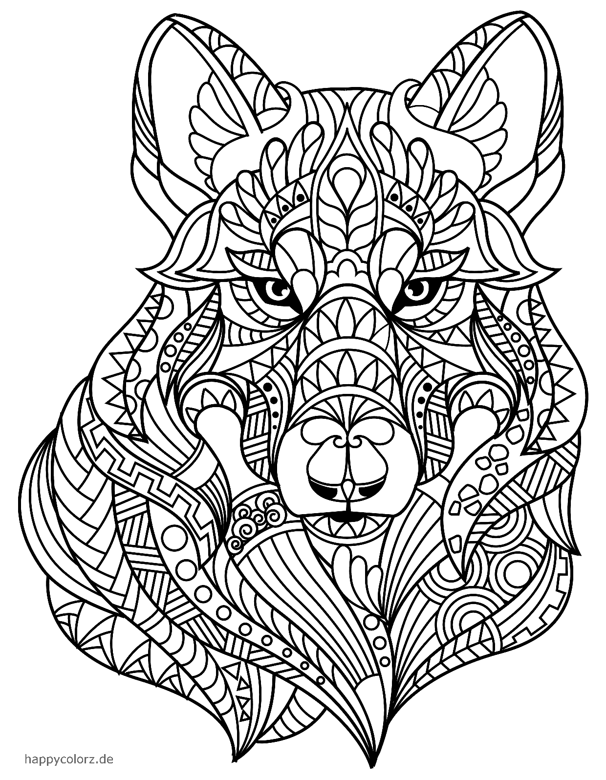 Animal Mandala » Mandala Animals Coloring Pages and sheets