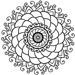 Easy Mandalas for kids - 100% Mandalas Zen &  Anti-stress