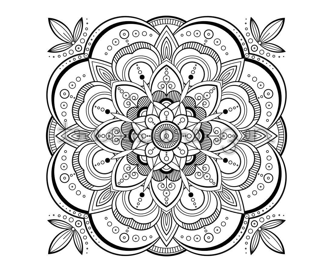 Printable Mandala Coloring Pages Coloring Page Mandala Coloring ...