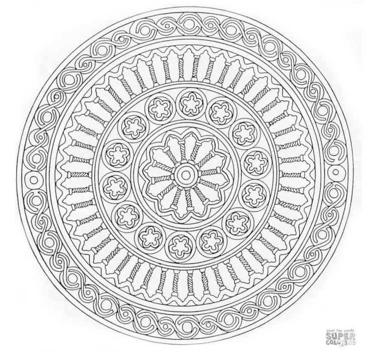 Relax while you create with these free mandala coloring pages