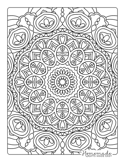 printable mandalas to colour