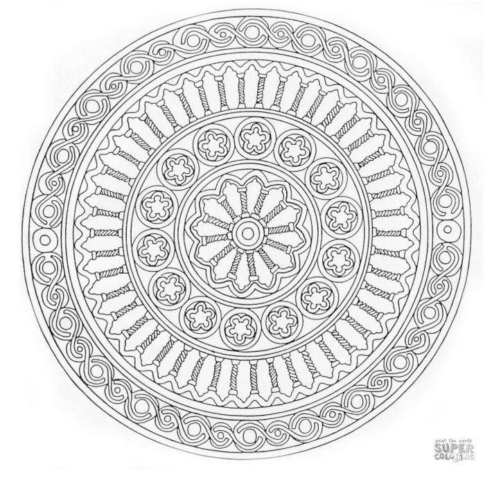 Free, Printable Mandala Coloring Pages for Adults