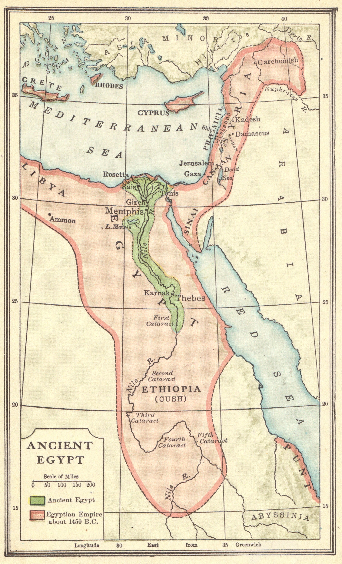 Map of Ancient Egypt | Student Handouts