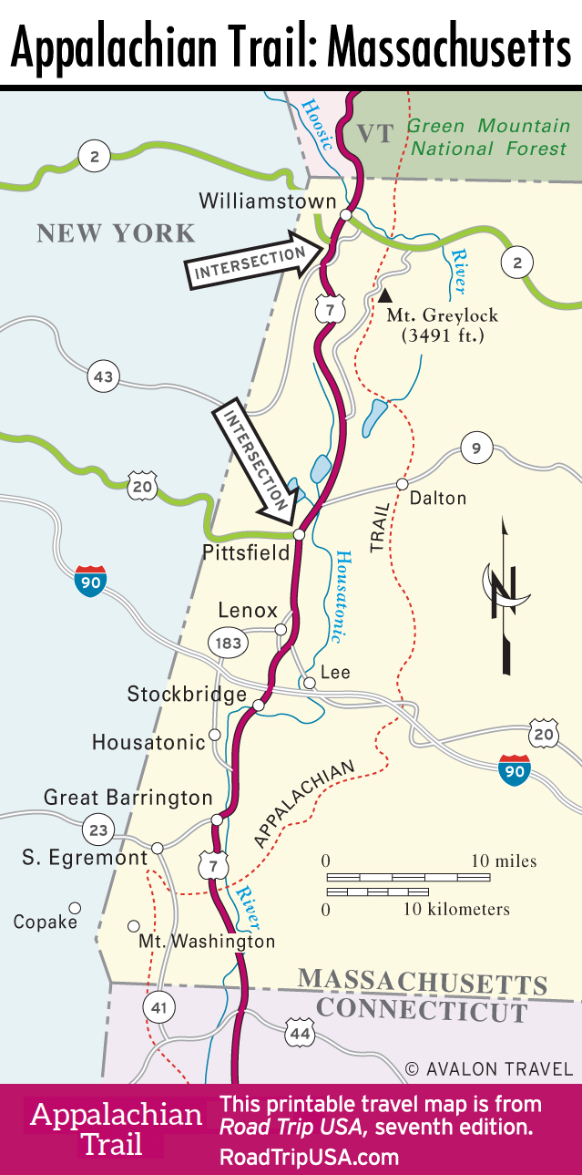 printable map appalachian trail