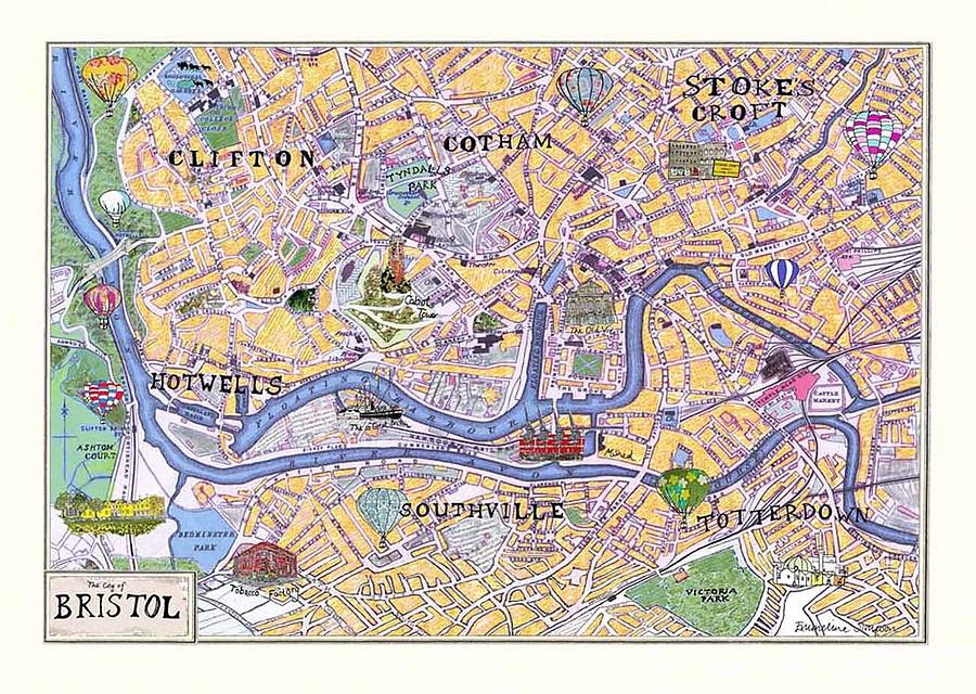 Bristol Map Print