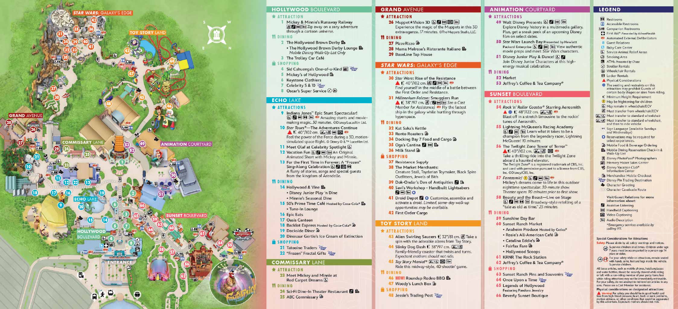 Hollywood Studios Map • Mickey Central
