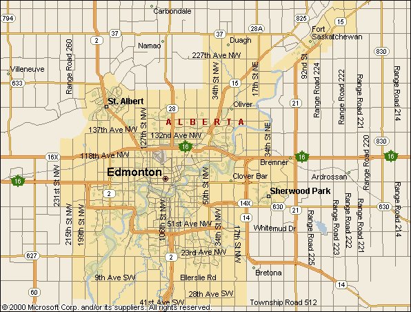 Edmonton Word Map by Alexandre Laquerre at Maker House Co.