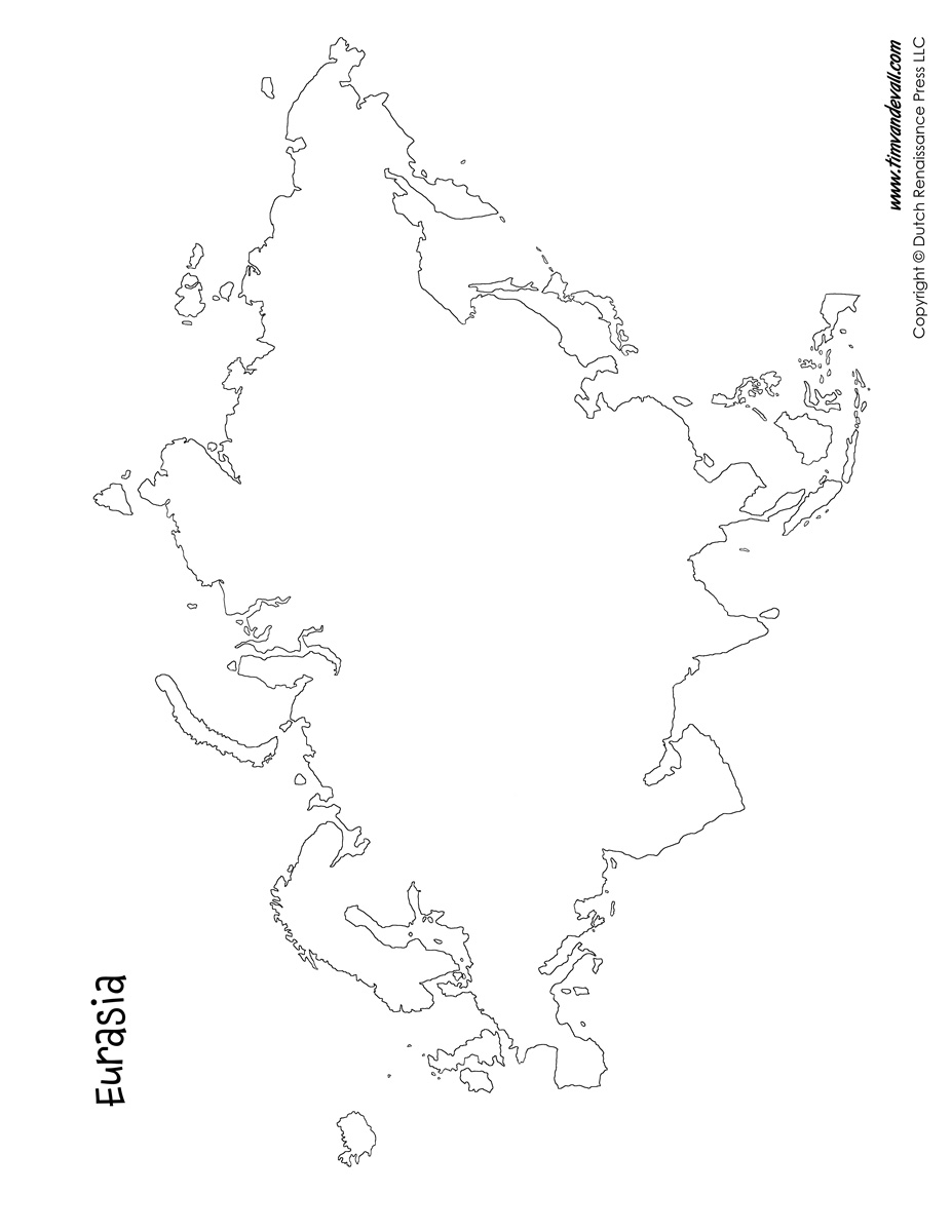 Blank-Eurasia-Map - Tims Printables