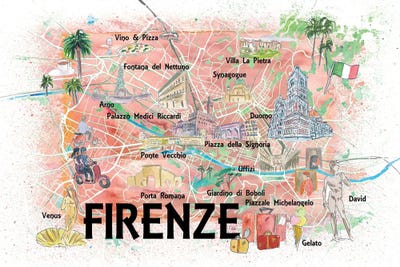 printable map florence italy