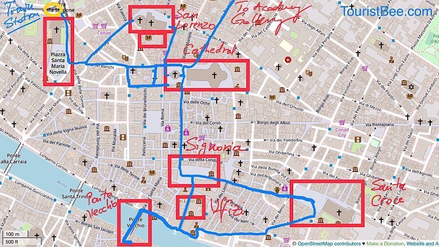 a-charming-walking-tour-of-florence-italy-with-maps-touristbee-worksheets-library for Free Printable Map Of Florence Italy A Charming Walking Tour Of Florence Italy (with Maps) | TouristBee - Worksheets Library for Free Printable Map Of Florence Italy