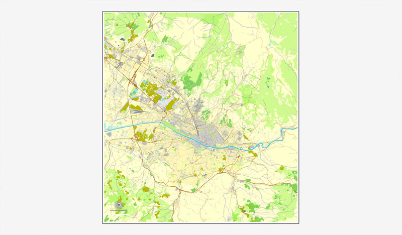 printable map florence italy