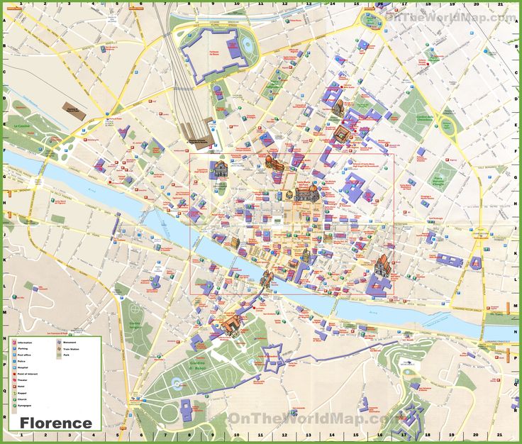 printable map florence italy