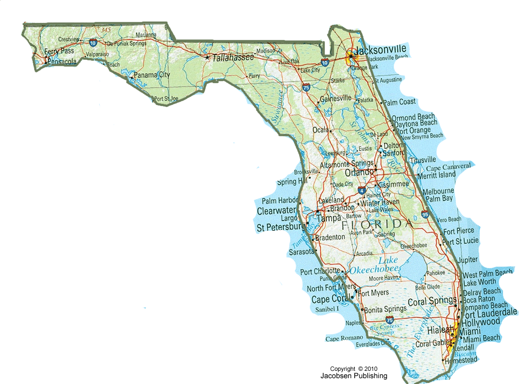 Southeast Florida Regional Wall Map by Kappa - The Map Shop