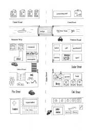giving directions map - ESL worksheet by yetigumboots