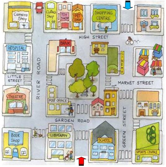 printable map for teaching directions