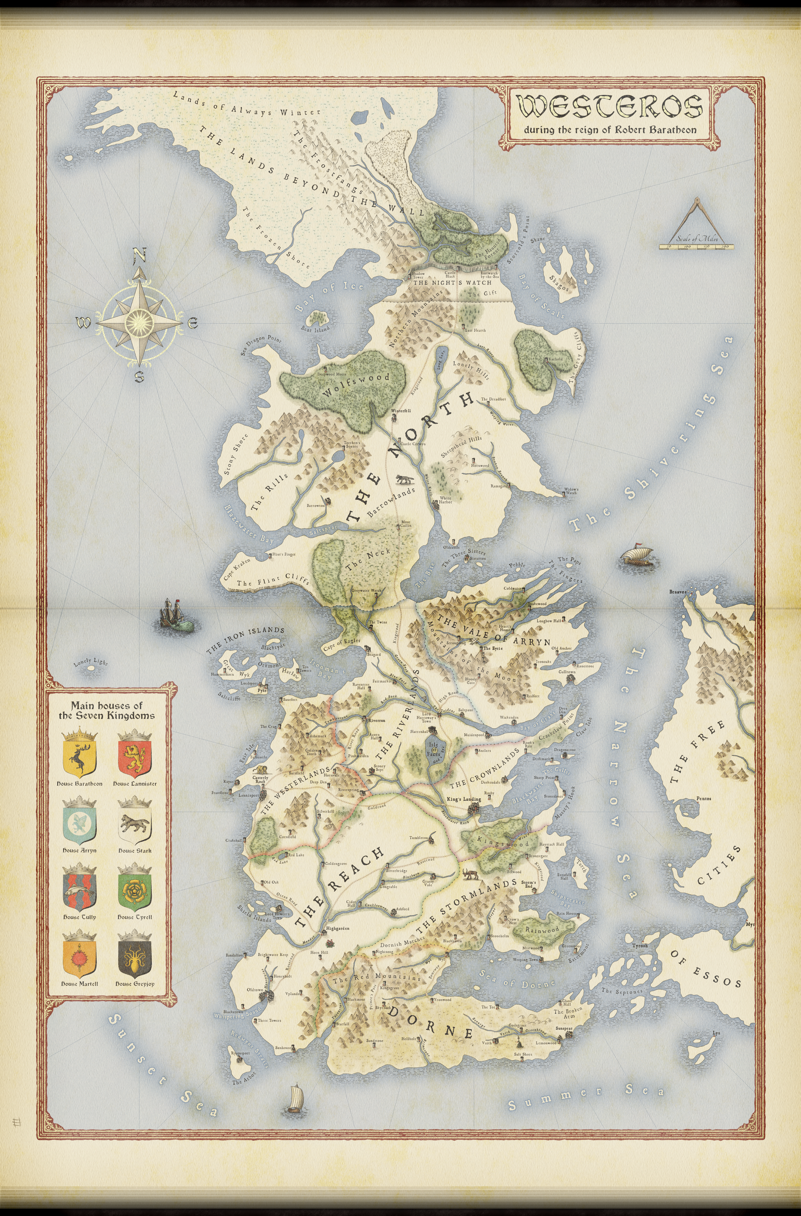 Map of Westeros (Game of Thrones) by ZalringDA on DeviantArt