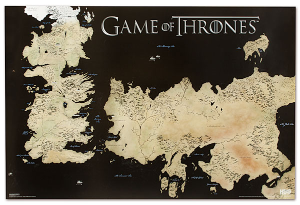 Game of Thrones Full World Map - GeekAlerts