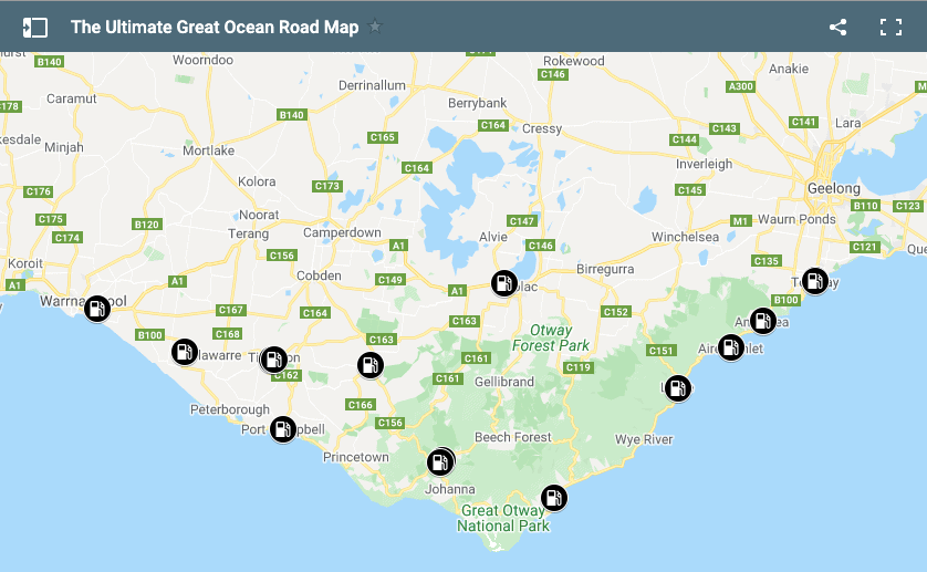 The ULTIMATE Great Ocean Road Map 2024 (Locals Guide) | Great ...