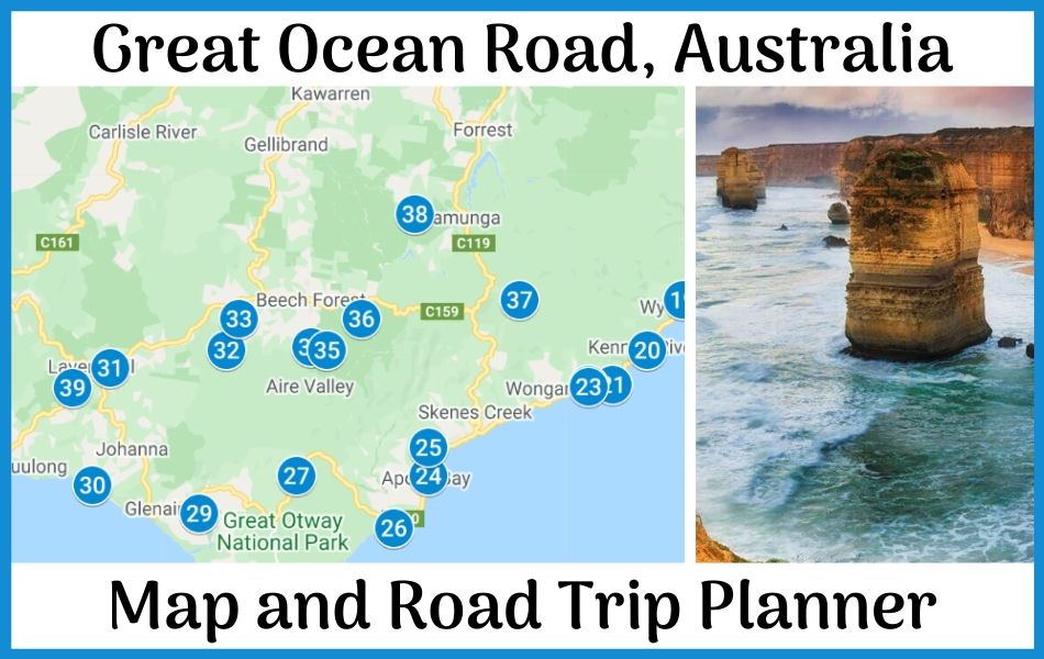 printable map great ocean road