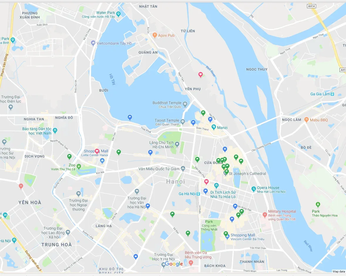Hanoi Map | Miles of Smiles