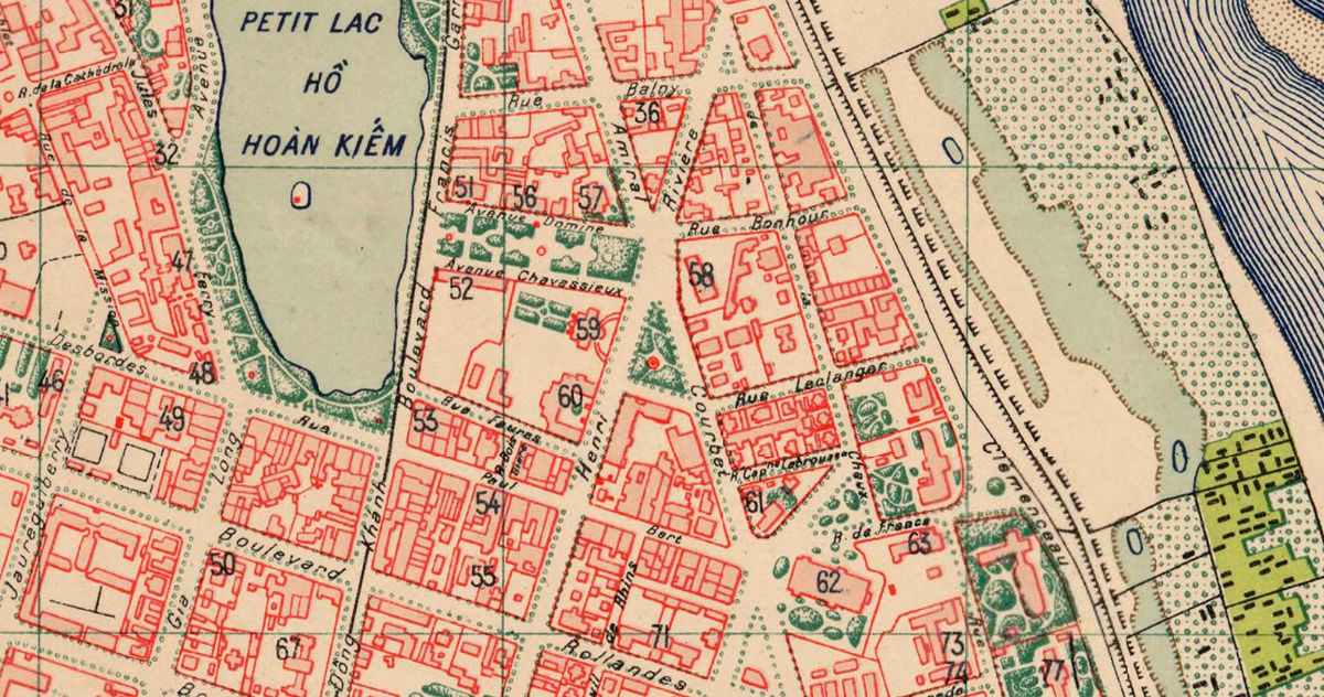 Old Map of Hanoi Vietnam 1929 Vintage Map Wall Map Print - VINTAGE ...