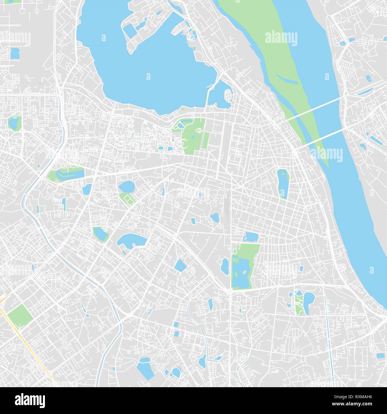 Downtown vector map of Ha Noi, Vietnam. This printable map of Ha ...