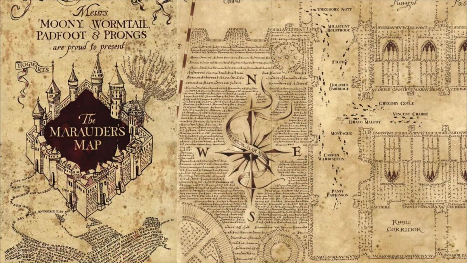 Harry Potter Marauders Karte A4 essbares Eisblatt Kuchenaufleger (N2)