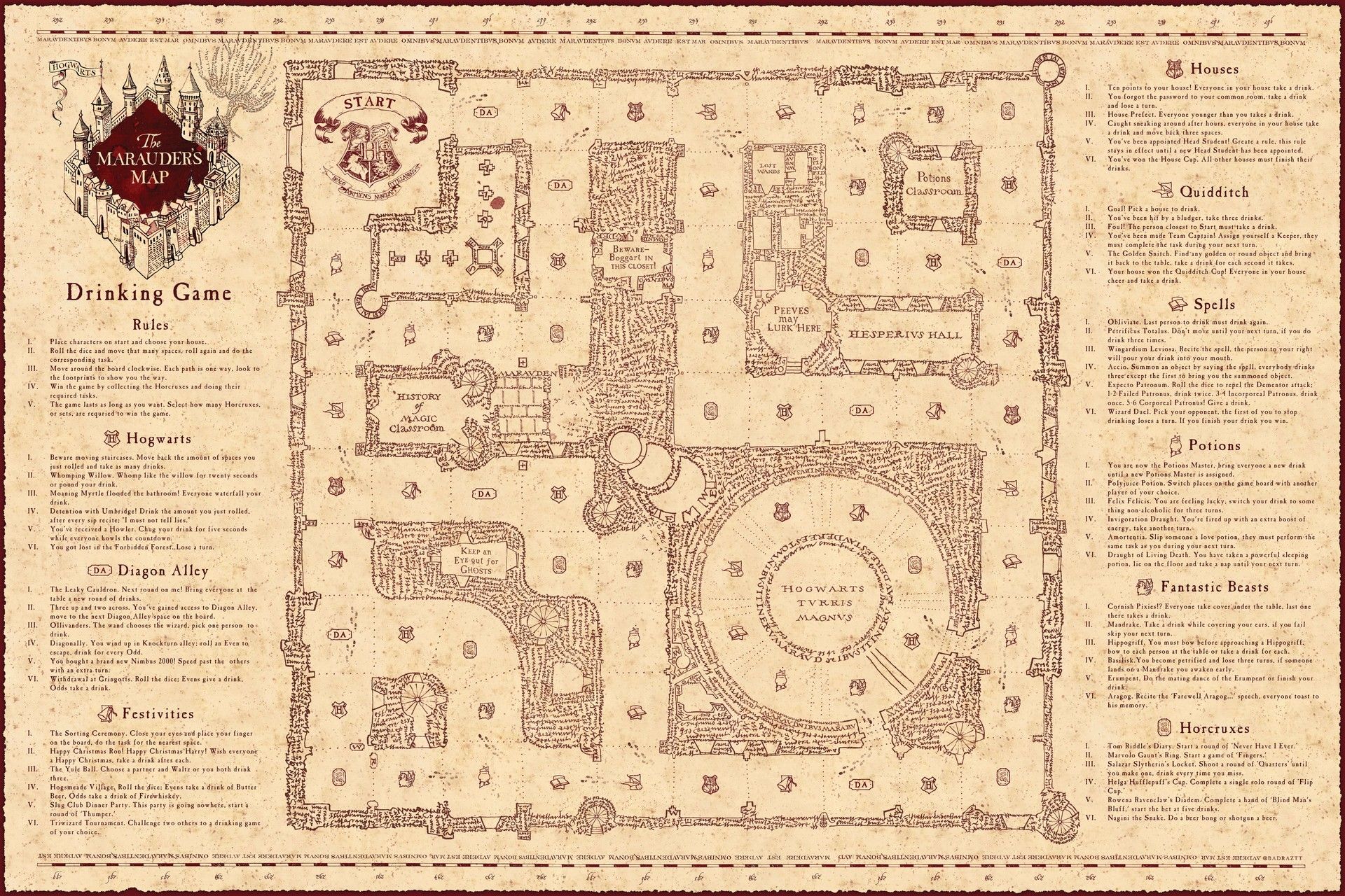 Marauders Map Drinking Game, Rob Tomlinson