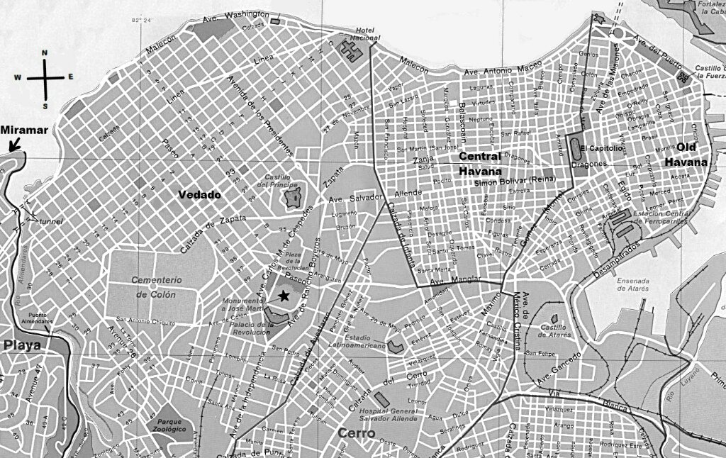 Best Havana Map ⋆ Best Cuba And Havana Casas Particulares