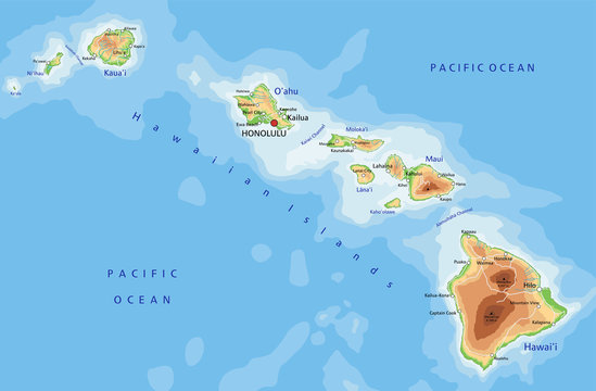 printable map hawaiian islands