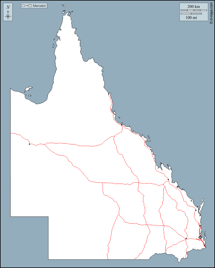 Queensland Kostenlose Karten, kostenlose stumme Karte, kostenlose ...